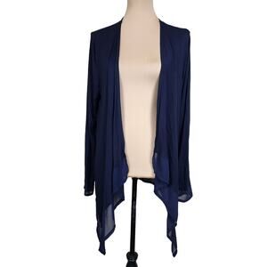 Verve Blues Large Navy Blue Lightweight Cardigan